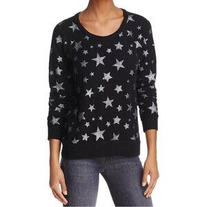 NEW Chaser Star Fleece Glitter Sparkle Pullover Crew Neck Fuzzy Sweater Sz. M
